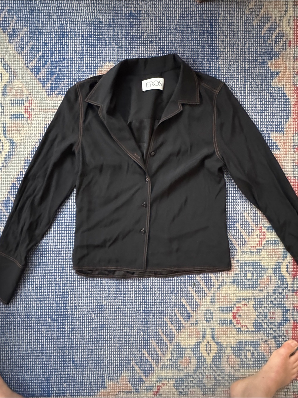 Silk button down by Eros